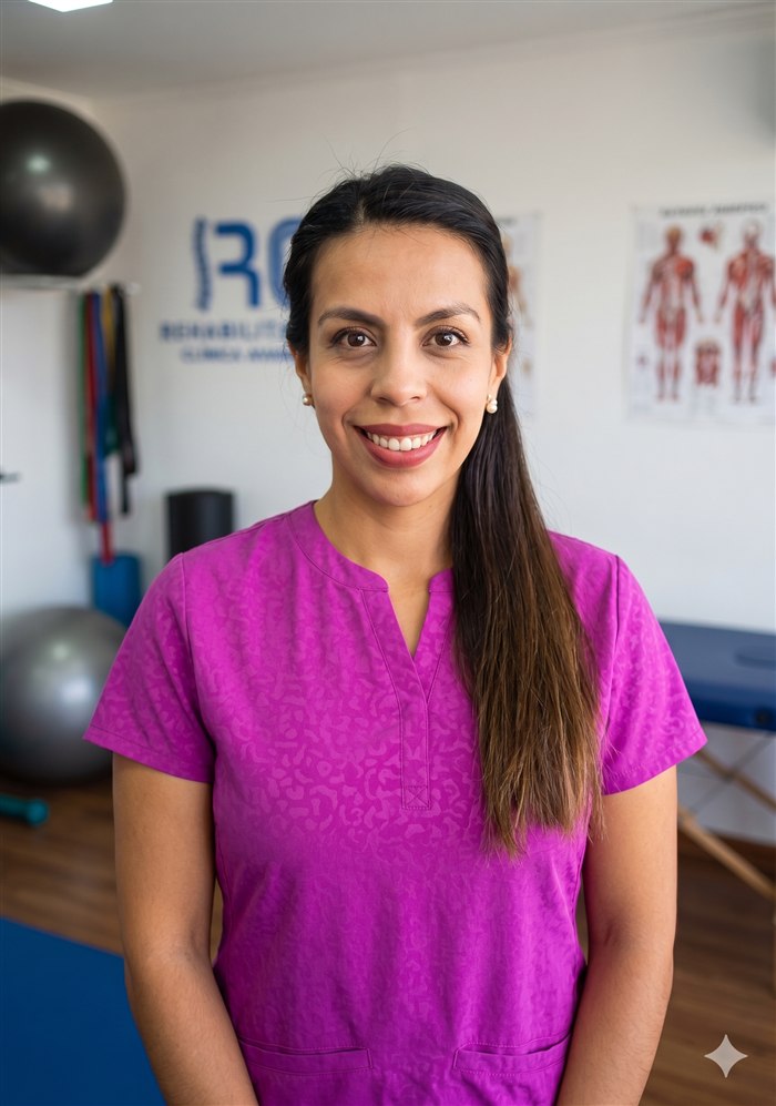 Pilar Concha, kinesióloga especialista en adulto mayor y tercera edad a domicilio